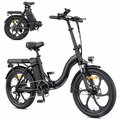 Noir-Vélo électrique pliant MilePort 1